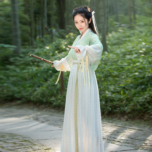弄玉 清水溪汉初 原创改良汉服女春秋季上衣日常古装国风齐腰襦裙
