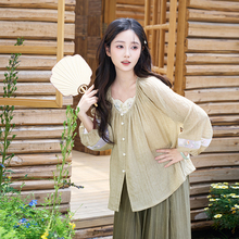 丁香结 清水溪汉初国风汉服女夏季改良汉元素唐坦领设计日常百搭