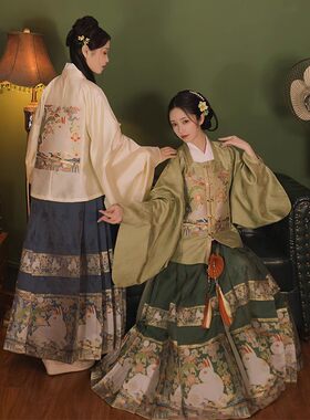 马面裙汉服清水溪·汉初织金同袍