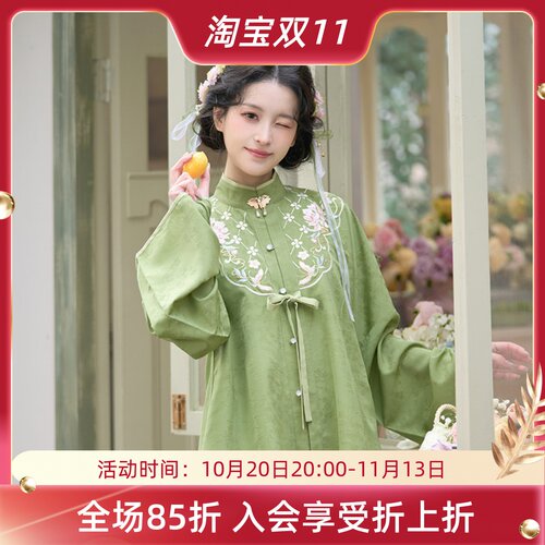 衣间春色 清水溪汉初明制国风改良汉服女新中式春秋季日常穿搭
