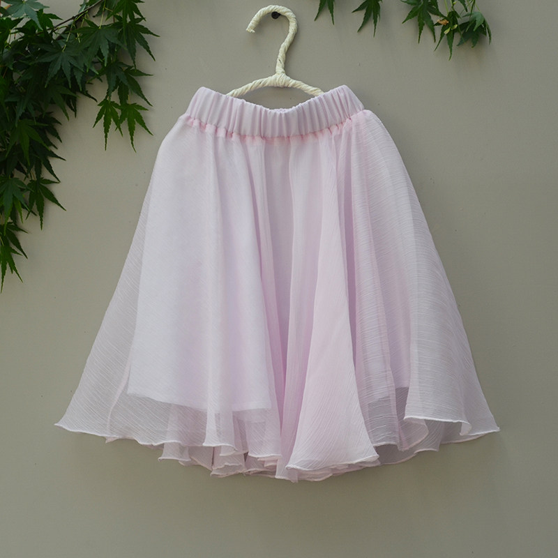 Jupe fillette en mousseline de soie - Ref 2050134 Image 1