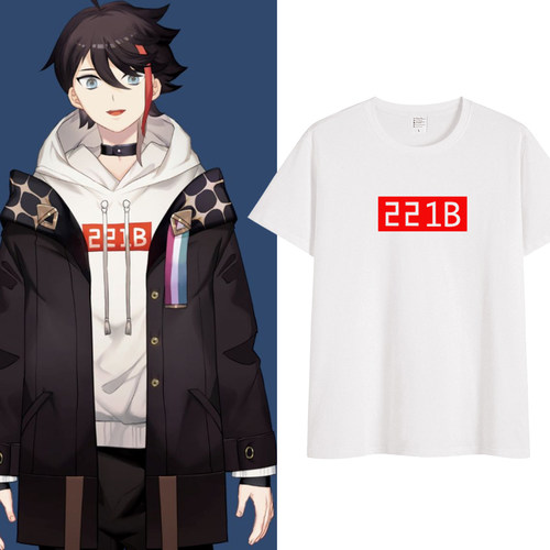 vTuber彩虹社三枝明那衣服cos服男女夏季虚拟偶像短袖t恤纯棉上衣
