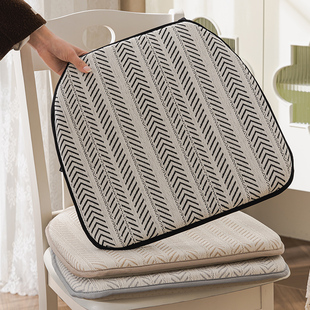 米罗兰雪尼尔四季通用海绵坐垫马蹄形屁股垫餐椅垫办公室垫子冬季