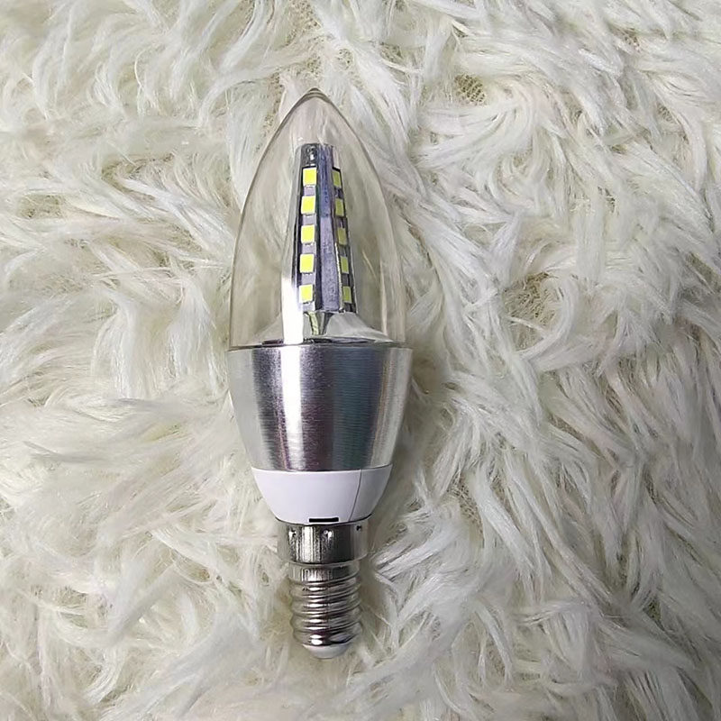 E14光源小螺口尖泡拉尾灯泡E27节能省电蜡烛灯泡大螺口led