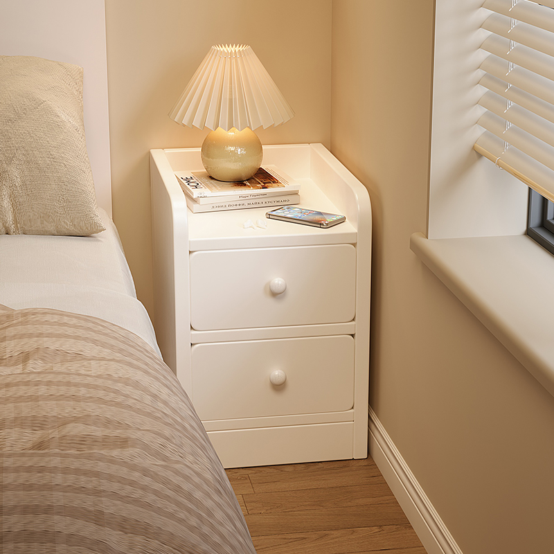 床头柜小型简约现代卧室床边极窄夹缝柜子简易实木迷你20cm窄边柜