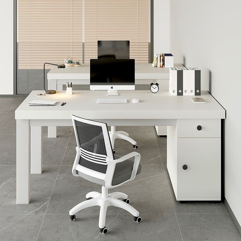 电脑桌台式办公桌家用简约现代办公室职员桌椅组合员工位子工作台