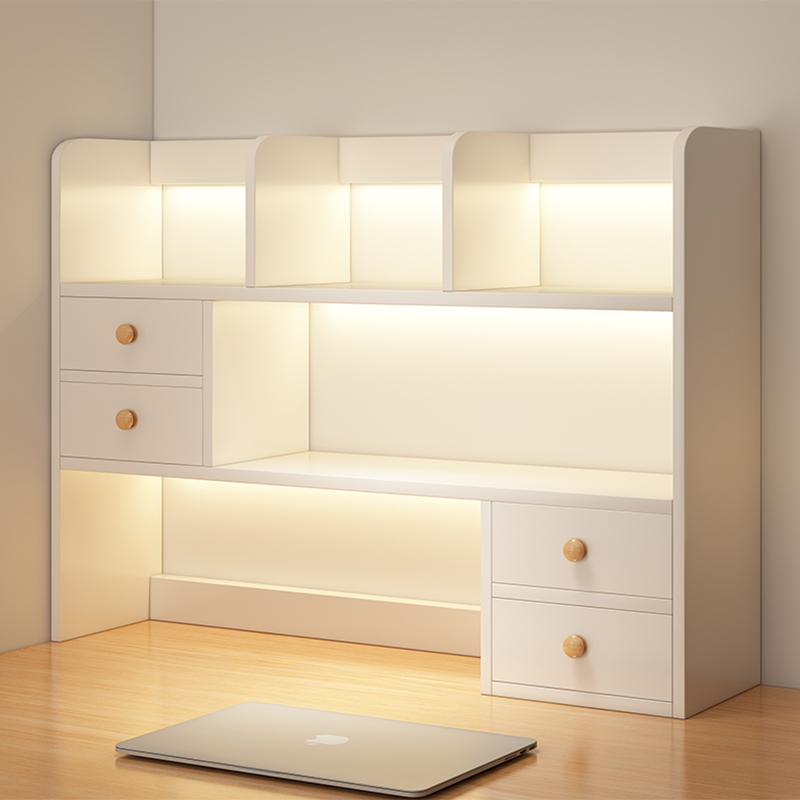 书架桌上置物架桌面收纳神器书柜家用学生书桌收纳储物柜一体柜子