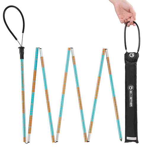 户外雪崩探杆雪地探测杆铝合金搜救工具雪地深度测量器专业装备