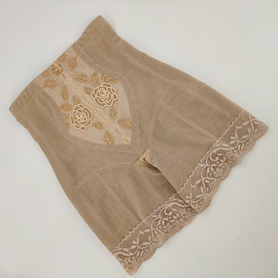 安提正品女尼亚塑身材管理器收腹蕾丝提臀美体模具肤色中束裤薄款