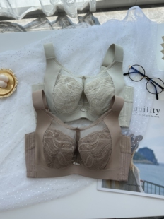调整型抹胸全罩杯大胸显小内衣女薄款透气软钢圈收副乳上托防下垂