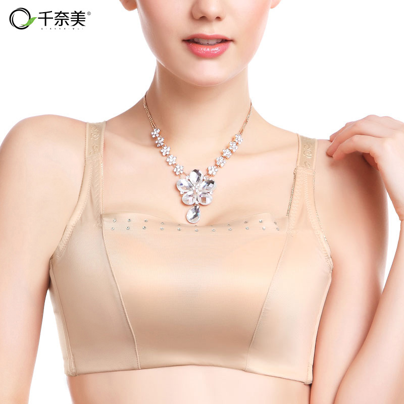 丝古今女士裹抹胸式日系内衣防走光钢圈中薄款聚拢调整型文胸衣罩