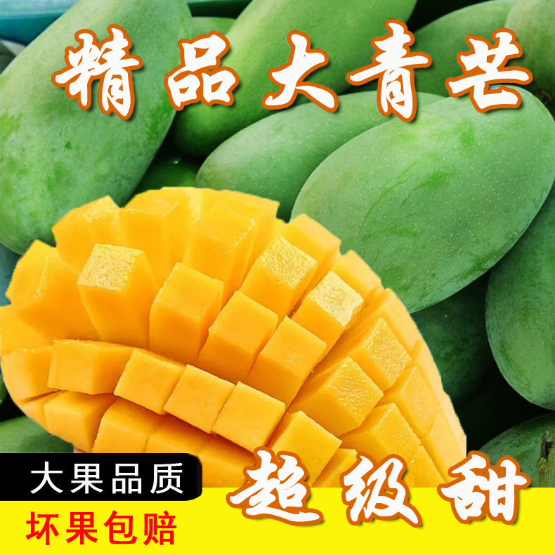 新鲜大青芒应季水果热带特大金煌芒果