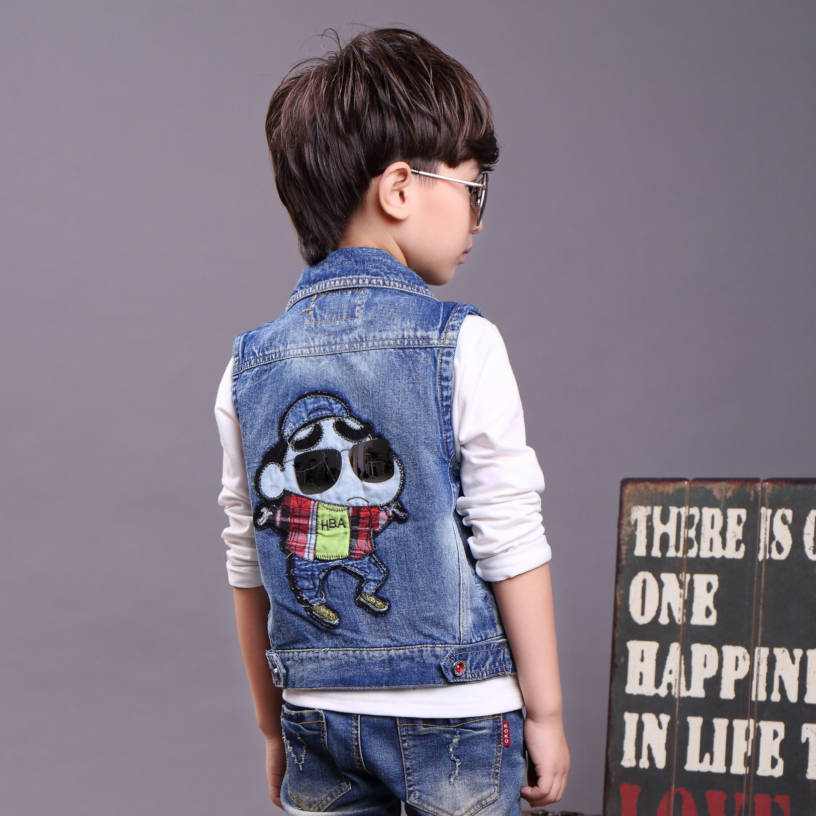 Gilet garcon en toile - Ref 2067981 Image 3