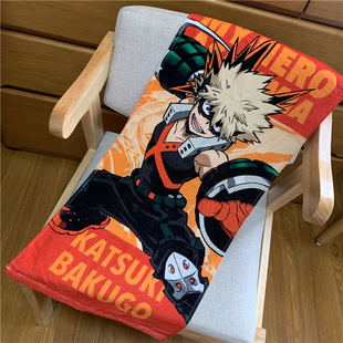 ◆模の宅◆日单 My Hero 爆豪胜己 动漫卡通全棉喷墨周边面巾毛巾