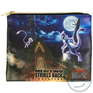 ◆模の宅◆日单 PC中心 精灵宝可梦 剧场版 超梦 笔袋收纳/化妆包