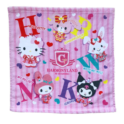 ◆模の宅◆日单 Hello Kitty 和谐乐园Harmony Land 卡通周边方巾