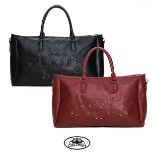 ChillHigh秋高广顺联名四海一家皮革斜挂手提大容量旅行健身包