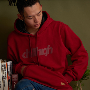 基础款 素拼接加绒加厚卫衣帽衫 LOGO 腰果花元 糖果色 ChillHigh