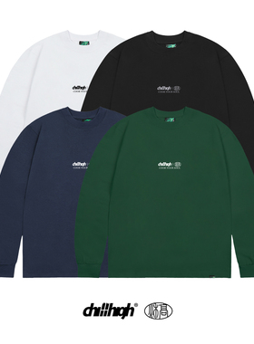 ChillHigh 经典秋高logo基础款 270克纯棉重磅男女同款长袖