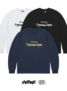 ChillHigh 经典街头基础款 涂鸦字体 270克纯棉重磅男女同款长袖