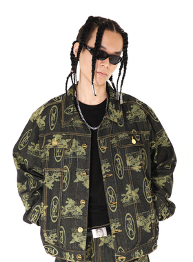 ChillHigh KICK经典街头 貔貅金扣夹克 提花牛仔潮流秋季宽松外套