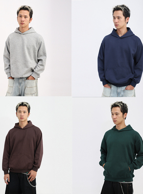 ChillHigh C350CH美式Boxy短宽宽松纯色Classic Fit潮连帽卫衣