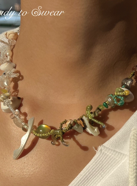 项链天然小众手工贝壳串珠