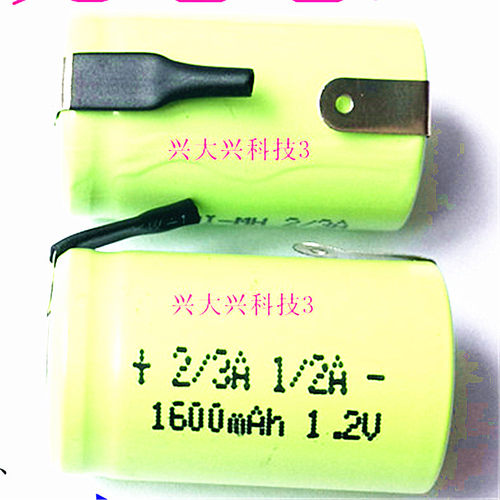 飞利浦电动剃须刀HQ26 HQ26/A充电电池2/3A 1000mah 1.2V带焊接片