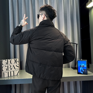 小伙 2025冬装加厚设计男士棉衣外套  F116-P138 控178 紫咖色图片