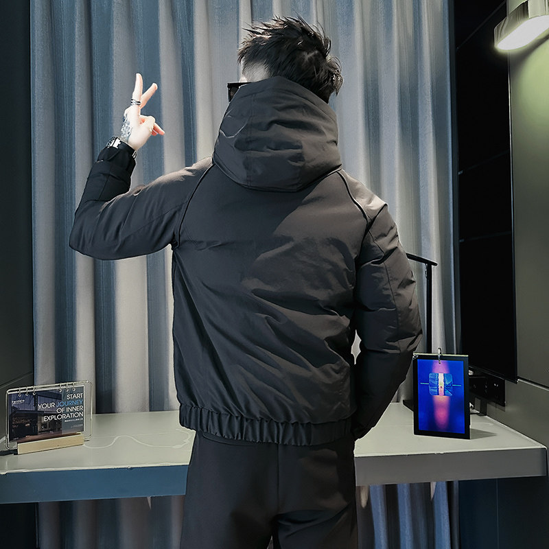 小伙2025冬装加厚设计男士皮棉衣外套F121-P138控178黑色,男装棉衣,电商D313