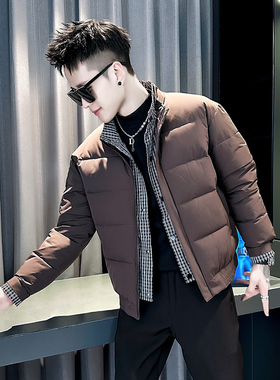 小伙 2025冬装加厚设计男士棉衣外套  F112-P138 控178 黑色