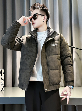 小伙风 2024冬装加厚男士棉衣外套  F77-P138 控178 绿色