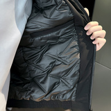 社会小伙秋冬加棉男时尚夹克男外套J268-P108控148黑色，男装夹克，电商D313