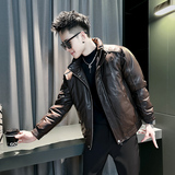 小伙 2026冬装加厚设计男士皮棉衣外套 F136-P148 控198 咖色,男装棉衣,电商D313, 小伙 2026冬装加厚设计男士皮棉衣外套 F136-P148 控198 咖色,男装棉衣,电商D313,