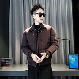 小伙2025冬装加厚设计男士棉衣外套F109-P138控178黑色，男装棉衣，电商D313