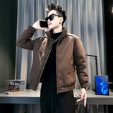 小伙2025冬装加厚设计男士皮棉衣外套F123-P138控178黑色，男装棉衣，电商D313