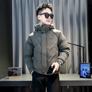 小伙 2025冬装加厚设计男士皮棉衣外套  F121-P138 控178 黑色图片