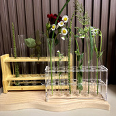 干花保存架 木花架 插花木试管架 鲜花染色架