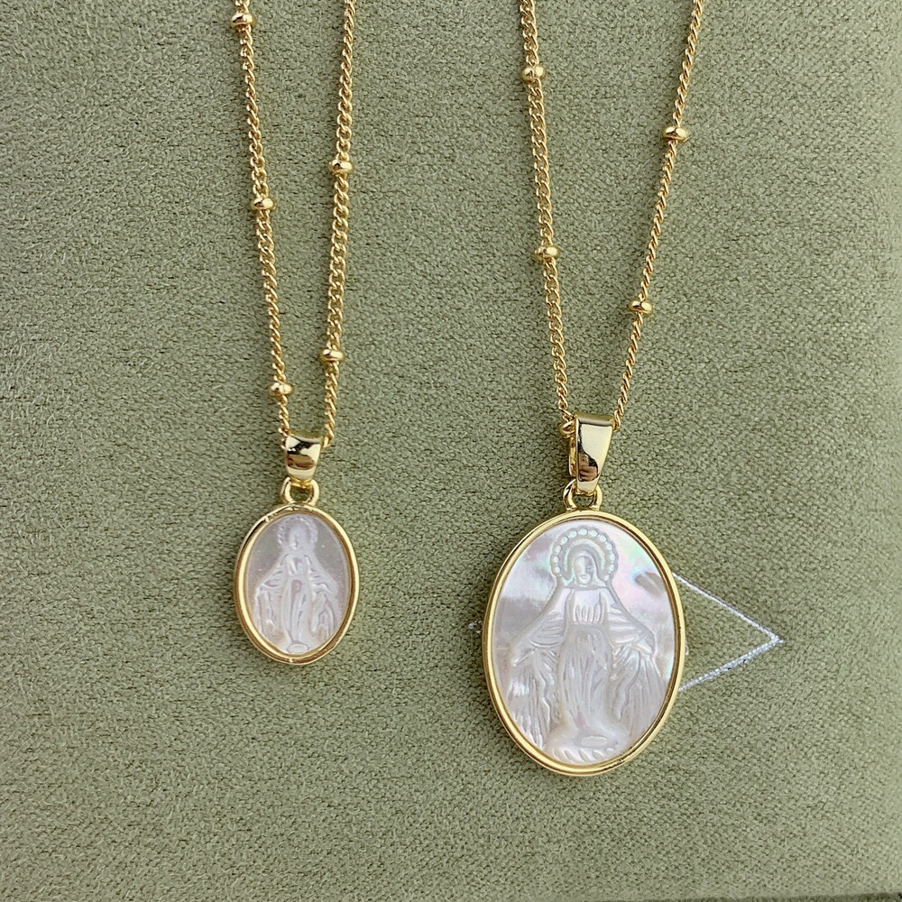 锁骨链贝壳吊坠项链女