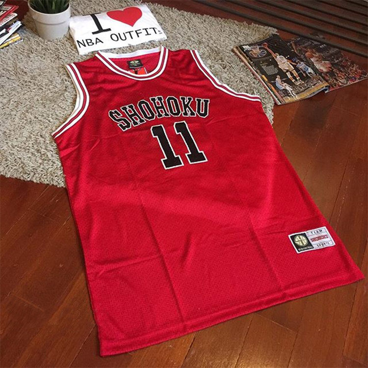 原盒正品slamdunk灌篮高手湘北11号流川枫篮球服/篮球衣/背心