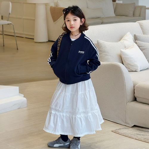 【亲子】柒号童仓女大童韩系运动外套春夏新款儿童休闲风棒球服潮