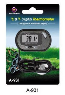 UP雅柏A-931双显示数位温度计/探头电子温度计鱼缸水族箱温度表