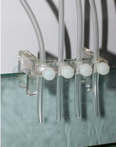 BM 淡海水鱼缸气管滴定管挂缸式固定架