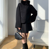 毛呢外套女冬季 23冬季 羊毛短款 游园惊梦 双面羊绒套装 女经典 新款