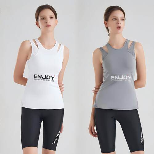 浩沙女运动健身瑜伽透气修身背心