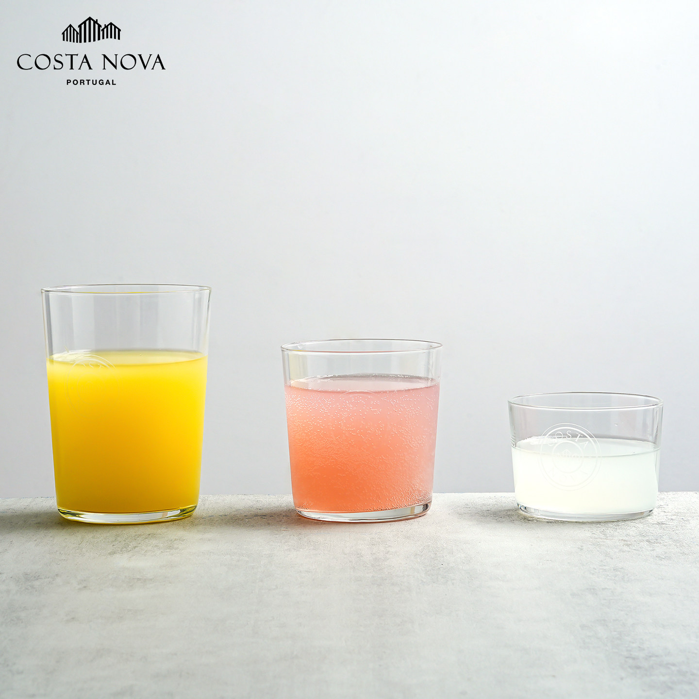 CostaNova徽标玻玻璃简约咖啡杯图片