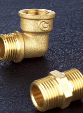 弯头接头黄铜内丝内外丝螺纹加厚4分6分1寸达柏林防爆管件配件