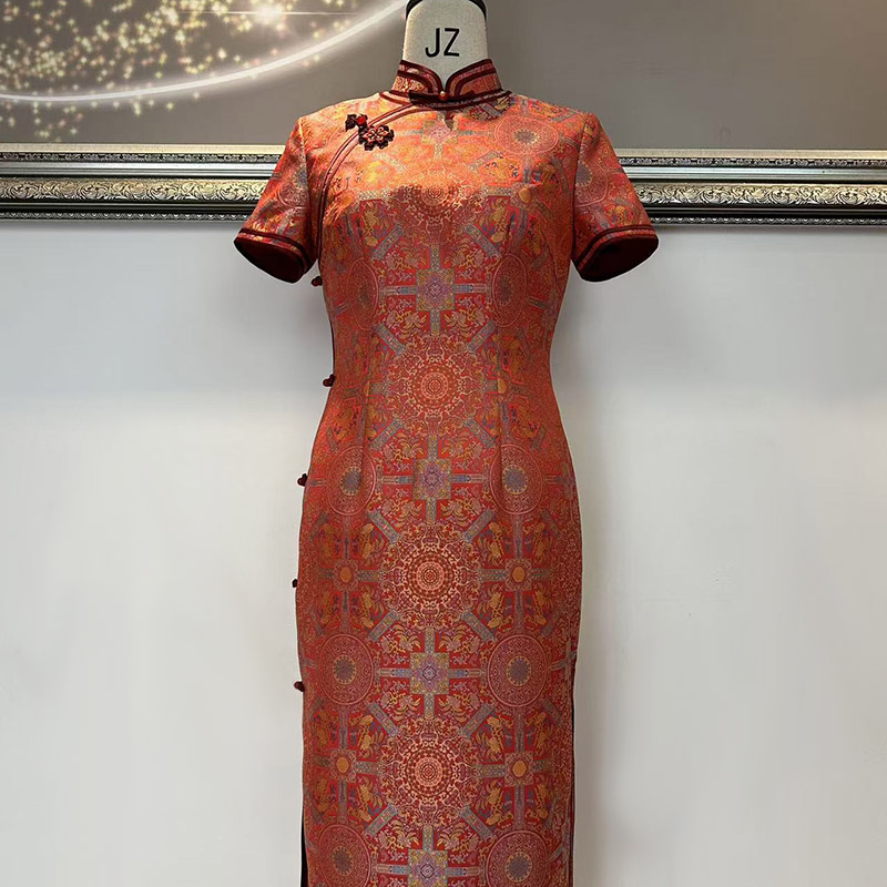 喜婆婆婚宴装旗袍妈妈婚宴礼服