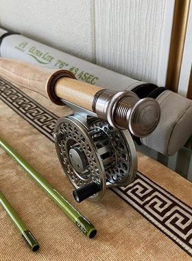 溪鳟飞蝇 UltraLite溪流飞钓竿套装 马口 虹鳟 CDB古典飞钓轮