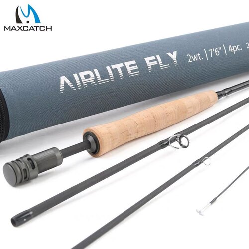 MAXCATCH飞钓竿 4节2.3米3米Airlite小号马口白条翘嘴竿 碳素水库